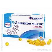 Льняное масло 30 капсулы РУСКАПС продукция в официальном интернет-магазине ФОРМУЛА МЁДА 203-010-07 01